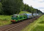 SU45-115 mit einem Regionalzug nach Poznan am 20.07.2012 bei Slubice.