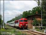 Der EC241 Hamburg-Altona - Krakow Glowny wird ab Cottbus in der Regel mit SU46 der PKP bespannt. Am 22.06.07 bernahm dies SU46-037, hier am ehem. stlichen Stellwerk in Klinge.