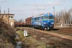 Hier ist SU46-026 auf der Rckfahrt von Horka nach Wegliniec.Horka den 21.03.09