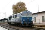 Am 18.10.09 ist SU46-048 mit ihtem Reisezug in Cottbus angekommen.