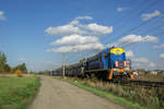 TEM2-234 mit einem Kohlezug bei Tychy(Tichau)am 18.10.2019.