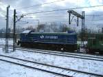 Direkt aus der PESA Lok SM48-027 am 25.03.2009 im Gterbahnhof Bydgoszcz.