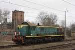 Am 15.2.2008 konnte ich bei meiner Rckfahrt aus Kiew im polnischen  Grenzbahnhof Przmysl die PKP Breitspur Lok SM 48 052 ablichten.