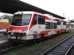 SA108-005 mit Lokalzug auf Bahnhof Wolsztyn (11-7-2007).