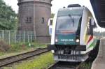 KOSTRZYN nad Odrą (Woiwodschaft Lebus), 09.10.2010, SA133-008 von Gorzów Wielkopolski hat den Zielbahnhof erreicht