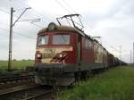 E182-129 gemietete durch ORLEN KolTrans von PTK am 02.06.2009 auf dem Weg nach Płock. Diese Lok ist im Jahr 1965 gebaut.