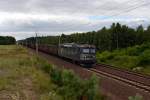 182 092 von CTL mit einem Gterzug am 21.07.2012 unterwegs bei Boczw.