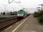 E186 beim Durchfahrt den Bahnhof Zbaszynek,29.11.2014