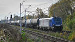 E4DCUd-001 der ORLEN Koltrans mit Kesselwagenzug in Tychy(Tichau)am 16.11.2020).