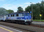 PKP IC EP07-1006 nach der Ankunft mit dem IC 48112  BARNIM  aus Katowice, am 12.06.2017 in Swinoujscie.