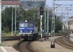 Eine EP 07-1011 Rangierarbeiten im polnischen Legnica, 20.09.2014, 11:11 Uhr