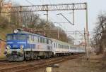 7.4.2015 Stettin Hbf. TLK 82100 mit EP 07-1028 nach Warschau