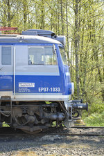 PKP EP07-1033 am Bahnhof Świnoujście. Aufnahme: 7. Mai 2016.