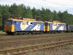 ET21-17 und ET21-21 von der CTL Rail warten mit einem Gterzug am 01.08.2007 in Bydgoszcz Emilianowo.