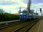 17.04.2012 Poznan Debiec, ET22-1028 mit R 79139 Kolo - Leszno.