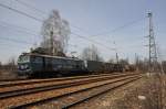 ET22 840 bei Katowice-Ligota mit dem Tglichem Containerzug gen Sden (10.04.2012)