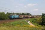 ET22 813 mit einem Gterzug am 21.08.2012 bei Slubice.