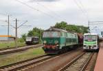 Am 23.Juni 2013 durchfuhr ET 22 980 mit einem Td-Wagenzug den Bahnhof Rzepin in Richtung Frankfurt/Oder.