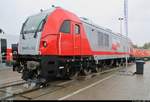 3 160 428-1 (E6ACTa 002 | Newag Dragon 2) steht auf dem Gleis- und Freigelände der Messe Berlin anlässlich des  Tags des Eisenbahners  im Rahmen der Publikumstage zur InnoTrans 2018.