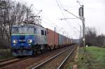 EU07 1514 mit einem Gterzug bei Katowice Podlesie (11.04.2012)  