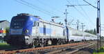 PKP Intercity mit  EU160-003  (NVR: 91 51 5 170 090-2 PL-PKPIC EU160-003 ) und einem Intercity-Zug am 14.09.21 kurz vor der Einfahrt Bf.