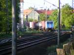 PKP-Lok mit einem Gterzug in Richtung Cottbus durch Bestensee am 13.05.