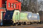 PKP Cargo EU 43-001 am 28.1.11 mit dem DGS 41134 von XMBI nach KRH bei der Durchfahrt durch Ratingen-Lintorf  