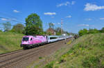 370 006 mit einem EC am 10.05.2016 bei Kunowice.