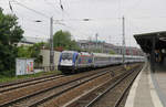 PKP IC 5 370 002 durchfährt mit einem EuroCity den Bahnhof Berlin-Köpenick.
Aufgenommen am 11. Mai 2018.