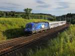 Die 370 010 mit einem Berlin Warschau Express am 20.07.2012 unterwegs bei Slubice.