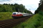 370 001  EM-Polen  mit EC 55 von Berlin nach Gdynia am 20.07.2012 unterwegs bei Slubice.