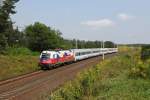 370 006 mit EC 54 am 21.08.2012 bei Slubice.