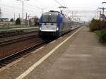 EU44-003 mit EC44 in Bahnhof Zbaszynek,29.11.2014