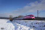 5 370 010 der PKP Intercity mit EIC POLONIA nach Wien Hbf bei Tychy(Tichau) am 03.02.2016).