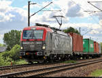 Containerzug mit EU46-515 (193-515 | 91 51 5370 027-2 PL-PKPC | Siemens Vectron) der PKP Cargo S.