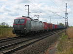 Am 14.04.2017 kam 193 502 mit einem Containerzug aus Richtung Hannover und fuhr nach Stendal rein.