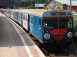 Nahverkehrstriebwagen ED72-016 nach Slupsk am 31.Juli 2010 in Szczecin Glowny.