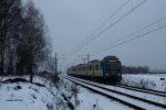 Modernisiert EN71AKS-100 der Schlesischer Bahnen in Tichau am 09.01.2013.