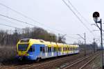 EN75 004 mit einer Regionalbahn bei Katowice-Załęże aus Richtung Katowice (14.04.2012)  