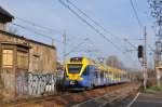 EN75 003 als RB nach Tychy Lodowisko bei der einfahrt an Haltepunkt  Katowice-Piotrowice  (01.11.13)  