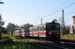 EN57 1791 bei der Ausfahrt aus Katowice-Ligota in Richtung Katowice (09.10.2012)