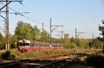 EN57 1021 bei der Einfahrt in Katowice-Ligota aus Richtung Katowice (09.10.2012)