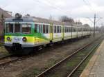 EN57-046 in Bahnhof Zbaszynek, 30.11.2013