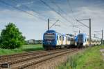 EN57-1178 und EN76-006 der Koleje Śląskie(Schlesische Bahnen)am 31.05.2015 bei Tychy(Tichau).