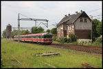 EN 57-1688 fuhr am 20.05.2016 in Pleszew in Richtung Ostrow Wielkopolski aus.