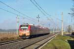 121 886-7 erreicht Boleszkowice (Fürstenfelde) auf den Weg nach Kostryzn (Küstrin).