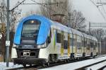 EN76 001 mit einer RB nach aus Katowice nach Tychy Lodowisko. In Katowice Piotrowice (02.04.2013).
