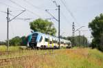 EN76-001der Schlesische Bahnen bei Tychy(Tichau)am 11.06.2014.