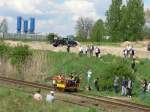 Dieselbtriebene Draisine in Wolsztyn, 3.5.2008