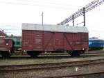 Dieser polnische Gterwagen ist auch nicht mehr der Jngste,dennoch ist Dieser sogar noch fr PKP-Cargo im Einsatz.Am 07.August 2010 fotografierte ich den Wagen in Szczecin Port Centralny. 